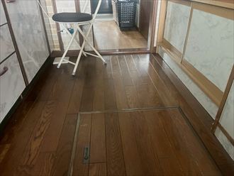 市原市国分寺台で行った室内造作フロアーカバー工事｜床鳴り解消と快適空間の実現